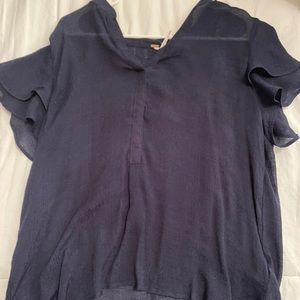Free People Short Sleeve Blouse